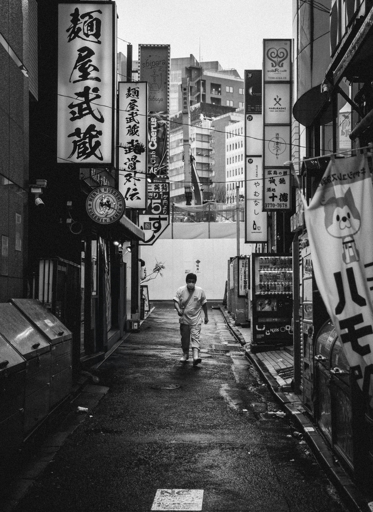 Shibuya early morning worker